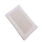 Knightsbridge Bella Napoli 220 GSF Reversible Bath Rug 17 x 24 - Ivory