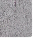 Knightsbridge Chain Bath Rug Cotton Non Skid Back - Silver