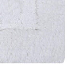Knightsbridge Chain Bath Rug Cotton Non Skid Back - White
