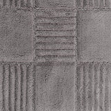 Knightsbridge Chakkar Board 220 GSF Non Skid Back Bath Rug 17 x 24 - Silver