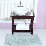 Knightsbridge Chenille Shaggy 220 GSF Non Skid Back Bath Rug 17 x 24