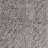 Diagonal Racetrack 100% Cotton Reversible Bath Rug Silver By Knightsbridge
