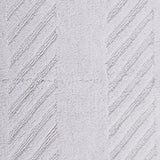 Diagonal Racetrack 100% Cotton Reversible Bath Rug White by Knightsbridge