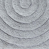 Knightsbridge Echo 220 GSF Non Skid Back Bath Rug 17" x 24" - Silver