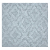 Knightsbridge Link Bath Rug Cotton Non Skid Back - Light Blue