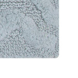 Knightsbridge Link Bath Rug Cotton Non Skid Back - Light Blue