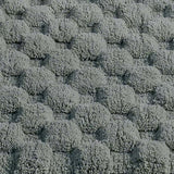 Knightsbridge Luxurious Block Pattern High Quality Year Round Cotton With Non-Skid Back Bath Rug Sage