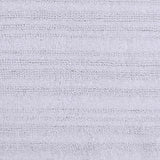 Knightsbridge Luscious Textured Striped All Season Soft Plush Cotton Reversible & Soft Bath Rug White