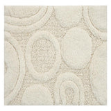 Knightsbridge Orbit Bath Rug Cotton Non Skid Back - Ivory
