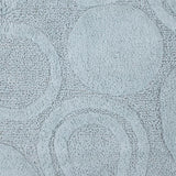 Knightsbridge Orbit Bath Rug Cotton Non Skid Back - Light Blue