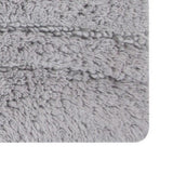 Knightsbridge Orbit Bath Rug Cotton Non Skid Back - Silver