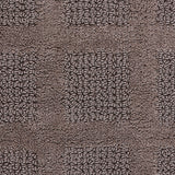 Square Honeycomb 100% Cotton Reversible Bath Rug Stone By Knightsbridge