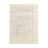 Knightsbridge Summer Tile 220 GSF Non Skid Back Bath Rug 17 x 24 - Ivory