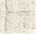 Knightsbridge Summer Tile 220 GSF Non Skid Back Bath Rug 17 x 24 - Ivory