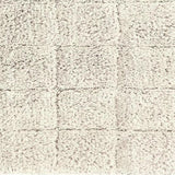 Knightsbridge Summer Tile 220 GSF Non Skid Back Bath Rug 17 x 24 - Ivory