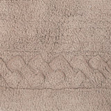 Knightsbridge Chain Bath Rug Cotton Non Skid Back - Stone