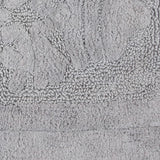 Knightsbridge Cipher 220 GSF Non Skid Back Bath Rug 20 x 30 - Silver