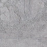 Knightsbridge Cipher 220 GSF Non Skid Back Bath Rug 20 x 30 - Silver