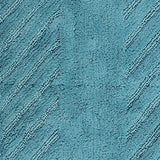 Diagonal Racetrack 100% Cotton Reversible Bath Rug 20" x 30" Aqua by Knightsbridge