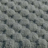 Knightsbridge Luxurious Block Pattern High Quality Year Round Cotton With Non-Skid Back Bath Rug Sage