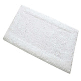Knightsbridge Naples 220 GSF Cotton Non Skid Back Bath Rug 20 x 30 - White