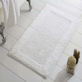 Knightsbridge Naples 220 GSF Cotton Non Skid Back Bath Rug 20 x 30 - White