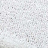Knightsbridge Naples 220 GSF Cotton Non Skid Back Bath Rug 20 x 30 - White