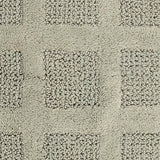 Square Honeycomb 100% Cotton Reversible Bath Rug Sage by Knightsbridge