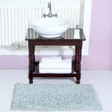 Knightsbridge Chenille Shaggy 220 GSF Non Skid Back Bath Rug