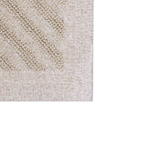 Knightsbridge Shooting Star Reversible Cotton Bath Rug Plush Bathroom Mat 21" x 34" Natural