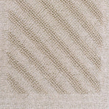Knightsbridge Shooting Star Reversible Cotton Bath Rug Plush Bathroom Mat 21" x 34" Natural