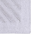 Knightsbridge Shooting Star Reversible Cotton Bath Rug Plush Bathroom Mat 21" x 34" Natural