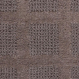 Square Honeycomb 100% Cotton Reversible Bath Rug Stone By Knightsbridge