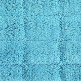 Knightsbridge Summer Tile 220 GSF Non Skid Back Bath Rug 21 x 34 - Aqua