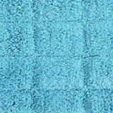 Knightsbridge Summer Tile 220 GSF Non Skid Back Bath Rug 21 x 34 - Aqua