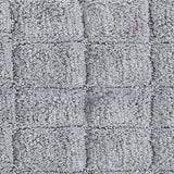 Knightsbridge Summer Tile 220 GSF Non Skid Back Bath Rug 21 x 34 - Silver