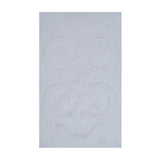 Knightsbridge Tuft Twisted 220 GSF Non Skid Back Cotton Bath Rug 21 x 34 - White
