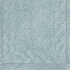 Knightsbridge Stylish And Comfortable Traditional Chain Design 2 PC Cotton Bath Rug Set 20"x30" & 24"x40" Light Blue