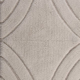 Knightsbridge Stylish And Comfortable Traditional Diamond Design 2 PC Cotton Bath Rug Set 20"x30" & 24"x40" Ivory