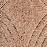 Knightsbridge Stylish And Comfortable Traditional Diamond Design 2 PC Cotton Bath Rug Set 20"x30" & 24"x40" Natural