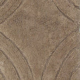 Knightsbridge Stylish And Comfortable Traditional Diamond Design 2 PC Cotton Bath Rug Set 20"x30" & 24"x40" Stone