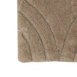 Knightsbridge Stylish And Comfortable Traditional Diamond Design 2 PC Cotton Bath Rug Set 20"x30" & 24"x40" Stone