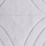 Knightsbridge Stylish And Comfortable Traditional Diamond Design 2 PC Cotton Bath Rug Set 20"x30" & 24"x40" White