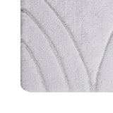 Knightsbridge Stylish And Comfortable Traditional Diamond Design 2 PC Cotton Bath Rug Set 20"x30" & 24"x40" White