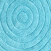 Knightsbridge Stylish And Comfortable Traditional Echo Design 2 PC Cotton Bath Rug Set 20"x30" & 24"x40" Aqua