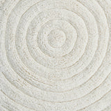 Knightsbridge Stylish And Comfortable Traditional Echo Design 2 PC Cotton Bath Rug Set 20"x30" & 24"x40" Ivory