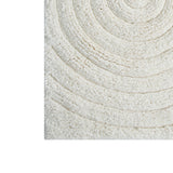 Knightsbridge Stylish And Comfortable Traditional Echo Design 2 PC Cotton Bath Rug Set 20"x30" & 24"x40" Ivory