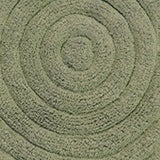 Knightsbridge Stylish And Comfortable Traditional Echo Design 2 PC Cotton Bath Rug Set 20"x30" & 24"x40" Sage