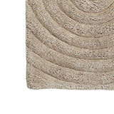 Knightsbridge Stylish And Comfortable Traditional Echo Design 2 PC Cotton Bath Rug Set 20"x30" & 24"x40" Stone