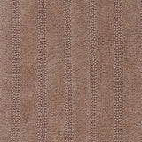 Knightsbridge Stylish And Comfortable Traditional Linear Design 2 PC Cotton Bath Rug Set 20"x30" & 24"x40" Natural